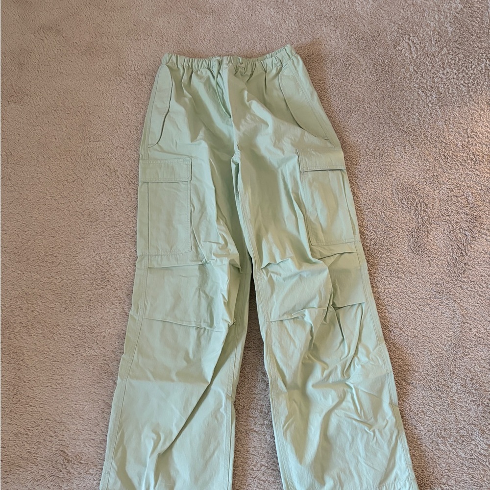 Mint Green Cargo Pants